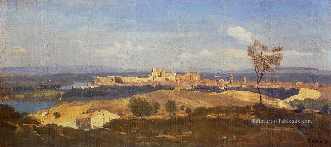 Avignon Vu de Villenueve les Avignon plein air romantisme Jean Baptiste Camille Corot Peintures à l'huile